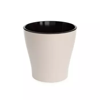 Горшок Альтернатива-пром Лея двойной бежевый 16 см