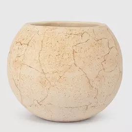 Горшок Авант Шар бежевый 30х23 см (1402)