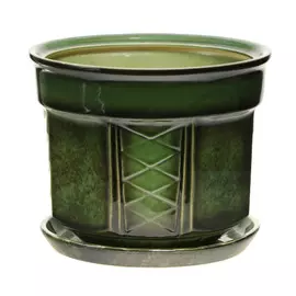 Горшок цветочный керамический с поддоном Гончар дельта №3 4л