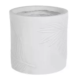 Горшок для цветов L&t pottery leaf цилиндр белый d24