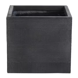 Горшок цветочный L&t pottery куб серый 30x30х27 см