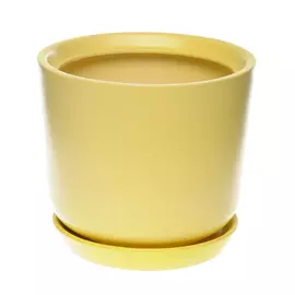 Горшок для цветов декоративный Гончар лира №3 (желтый), 16 см.
