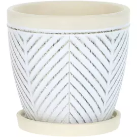 Горшок для цветов In color с поддоном диаметр 16 см