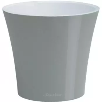 Горшок для цветов Сантино Арте металик-белый 0.6 л D 11 см