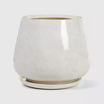 Горшок Гончар Скарлет №1 бело-серый,d-28 см, h-31 см., v-19 л.