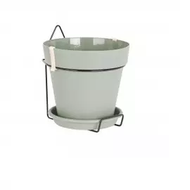 Горшок настенный Artevasi capri 20х20х19 см зеленый с креплением