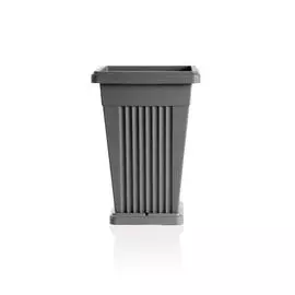 Горшок piramide с поддоном Серый 40x40x59 (31907)