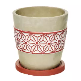 Горшок с поддоном цементный для цветов Shuanyi 11 см
