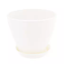 Горшок с поддоном Элитная керамика Ксения глянцевый 20 см