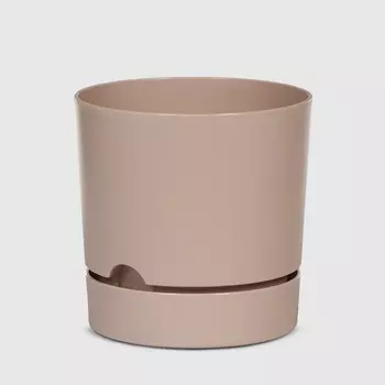 Горшок с поддоном Polimod Begonya 15 см кремовый