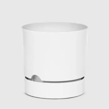 Горшок с поддоном Polimod Begonya 20.5 см белый