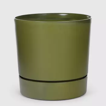 Горшок с поддоном Polimod Begonya 20.5см зеленый