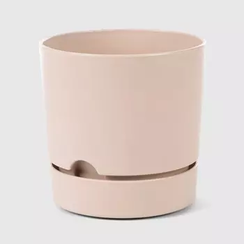 Горшок с поддоном Polimod Begonya кремовый 12 см