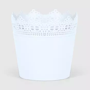 Горшок Serinova crochet 12х12х11 см белый