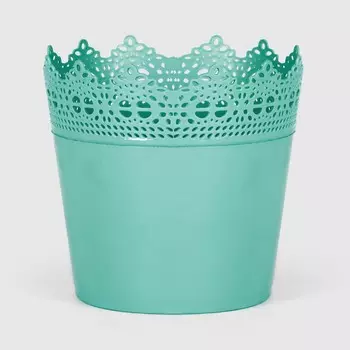 Горшок Serinova Crochet 12х12х11 см зеленый