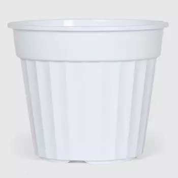 Горшок Serinova saloon 12х10,5 см белый