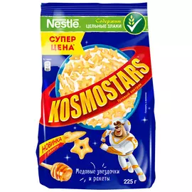 Готовый завтрак Nestle Kosmostars медовые звездочки и луны 225 г