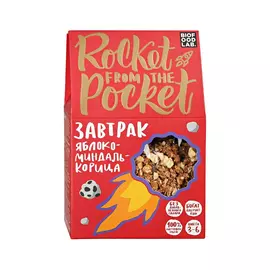 Готовый завтрак Rocket From The Pocket Яблоко, миндаль, корица 270 г