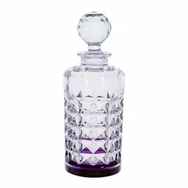 Графин для виски Crystalite Bohemia Диаманд 650 мл фиолетовый