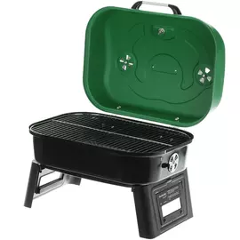 Гриль барбекю угольный Guruss BBQ мобил go зеленый