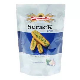 Гриссини Panealba Scrack Петрушка и чеснок 100 г