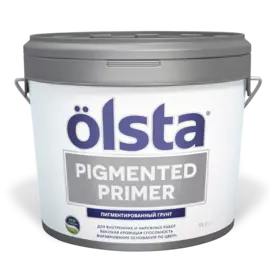 Грунт укрывающий под колеровкуpigmented primer 14кг Olsta