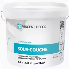 Грунтовка для декоративных покрытий Vincent Decor Sous-couche 4,5 л