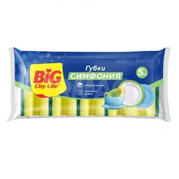 Губки кухонные Big City Life Симфония 5 шт