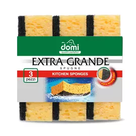 Губки кухонные сверхбольшие Domi Extra Grande 3 шт