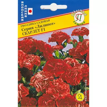 Гвоздика садовая Престиж семена Лилипот Скарлет F1