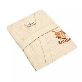 Халат мужской Asil Sauna Kimono Brown XXL вафельный