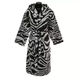 Халат велюровый Roberto Cavalli Zebra черный L/XL (27390)