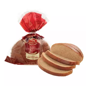 Хлеб Черемушки Столичный подовый половинка нарезанная, 330 г