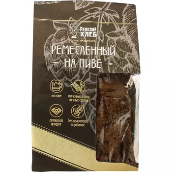 Хлеб Рижский хлеб Ремесленный на пиве 250 г