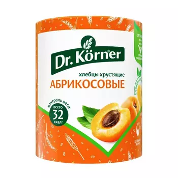 Хлебцы Dr.Korner злаковый коктейль абрикос 90 г