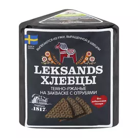 Хлебцы Leksands Темно-ржаные на закваске с отрубями 200 г