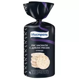 Хлебцы Мистраль Рис басмати с диким рисом, 100 г