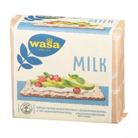 Хлебцы ржаные Wasa Milk цельнозерновые с добавлением молока 230 г
