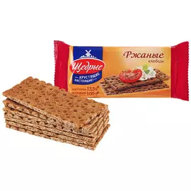 Хлебцы Щедрые хрустящие ржаные 100 г