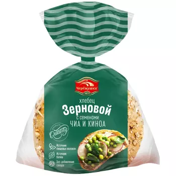 Хлебец Черемушки зерновой с чиа и киноа нарезанный 370 г
