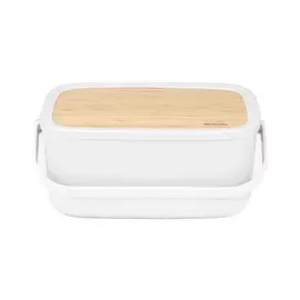 Хлебница Brabantia Nic светло-серая 39,5х25,5 см