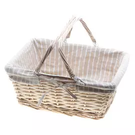 Хлебница-корзинка East willow 35х26х15 текстильная ручки