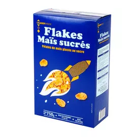 Хлопья кукурузные LEADER PRICE Flakes Mais sucres глазированные 750 г