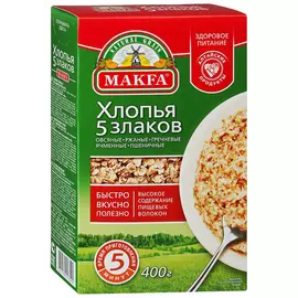 Хлопья Макфа 5 злаков 400 г