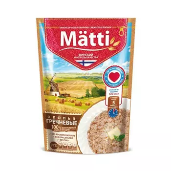 Хлопья Matti гречневые 375 г