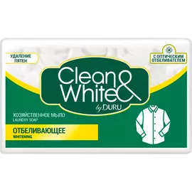 Хозяйственное мыло Duru Clean&amp;White Отбеливающее 125 г
