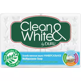 Хозяйственное мыло Duru Clean&amp;White Универсальное 2x125 г