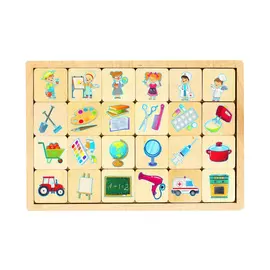 Игра развивающая деревянная "Профессии"