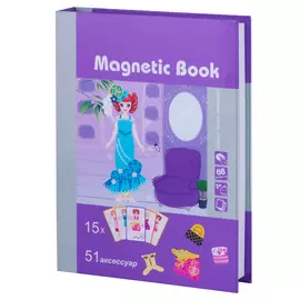 Игра развивающая Magnetic book кокетка