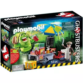 Игровой набор Playmobil Охотники за привидениями Лизун и торговая тележка с хот-догами